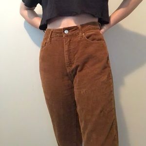 Brown corduroy jeans